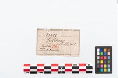 Etikett zu Bronzeknotenarmreif (NHMW-PRAE-025422)